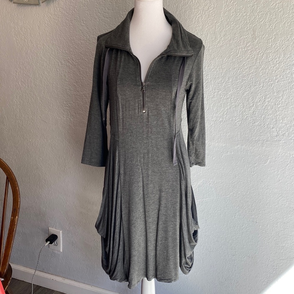Haani Women’s Gray Slouch Pocket Dress Size S